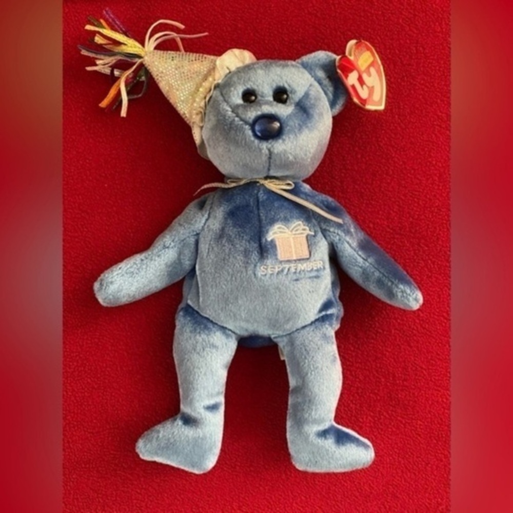 VINTAGE TY Beanie Babies September the Birthday Bear 2002